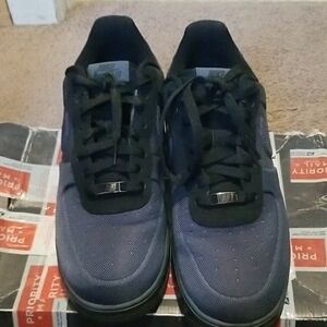Nike Men's Dark Blue and Black Sneakers